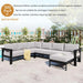 U-shaped multi-person outdoor sofa set, suitable for gardens, backyards, and balconies. Default -DTYStore