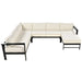U-shaped multi-person outdoor sofa set, suitable for gardens, backyards, and balconies. Default -DTYStore