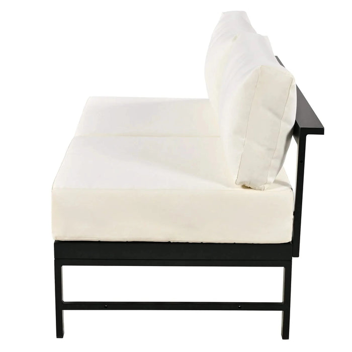 U-shaped multi-person outdoor sofa set, suitable for gardens, backyards, and balconies. Default -DTYStore