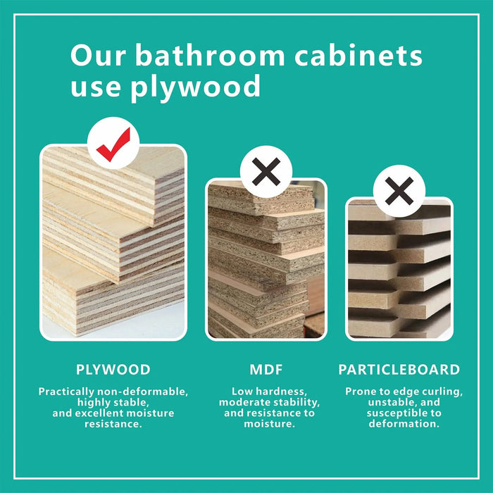 U094-Etna30F-305 Etna 30' Striped Walnut Bathroom Vanity with Sink, Freestanding & Wall Mounted Bathroom Cabinet Options for Modern Bathrooms, KD Default -DTYStore