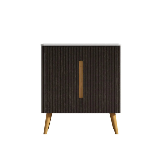 U136-ETNA30F-308 Etna 30' Brushed Black Oakt Bathroom Vanity with Sink, Freestanding & Wall Mounted Bathroom Cabinet Options for Modern Bathrooms, KD Default -DTYStore