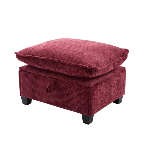 UNITED WE WIN 106' U Shape Sectional Sofa Cloud Couch for Living Room, Upholstery Comfy Modular Sofas, 4 Seat Chenille U-Shaped Sleeper Sofa with Chaise Lounge, Ottoman & Pillows Default -DTYStore