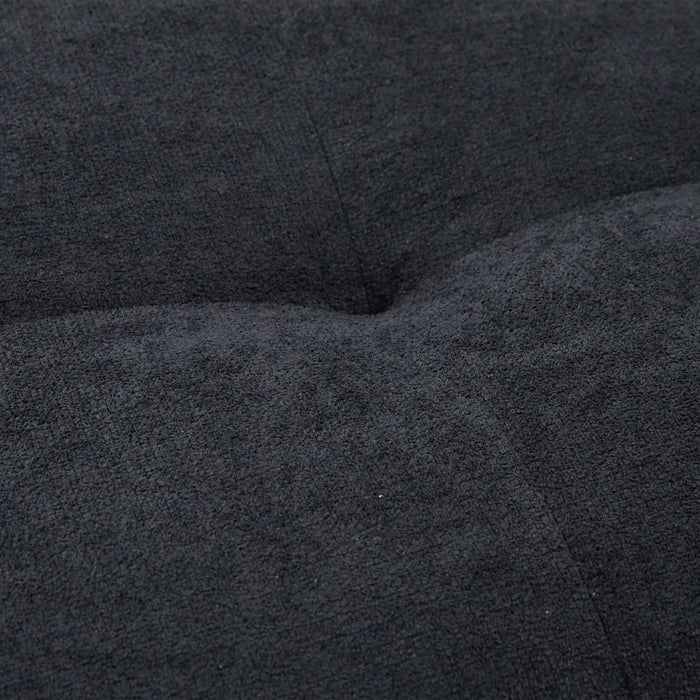 UNITED WE WIN Pelletized velvet U Shape Cloud Couch with 2 Ottomans,Free Combined 3 Seater Comfy Sofa with Bolster Armrest Pillows, sofa for Living Room Default -DTYStore