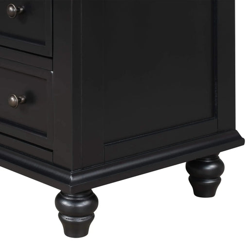 U_STYLE 28'' Painted Nightstand with pull-out tray, Fashion Bedside Cabinet with 3 Drawers, Minimalist Sofa Side Table with rubber legs and Metal handle for Bedroom Sofa Couch Office Default -DTYStore