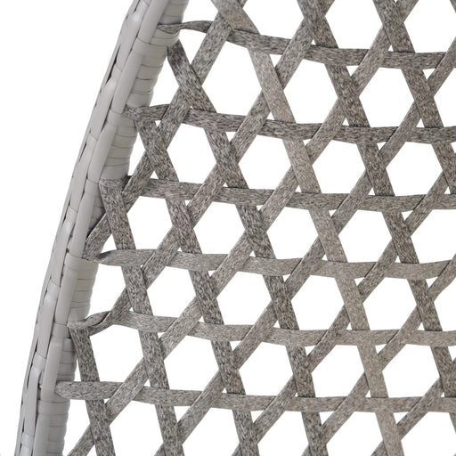 U_STYLE Sturdy Hammock Chair with Stand, Durable Hanging Egg Chair with Rattan Weaving ,Comfortable Indoor Outdoor Swing chairs with Soft Removable Cushion,Suitable for Balcony, Bedroom,or Garden Default -DTYStore