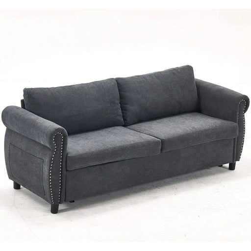 U_Style 80.7'' 2-in-1 Sofa Bed Sleeper with Large Mattress(63''*70.9*3.3 inch), for Living Room Spaces Bedroom Default -DTYStore