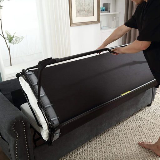 U_Style 80.7'' 2-in-1 Sofa Bed Sleeper with Large Mattress(63''*70.9*3.3 inch), for Living Room Spaces Bedroom Default -DTYStore