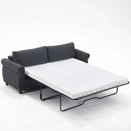 U_Style 80.7'' 2-in-1 Sofa Bed Sleeper with Large Mattress(63''*70.9*3.3 inch), for Living Room Spaces Bedroom Default -DTYStore