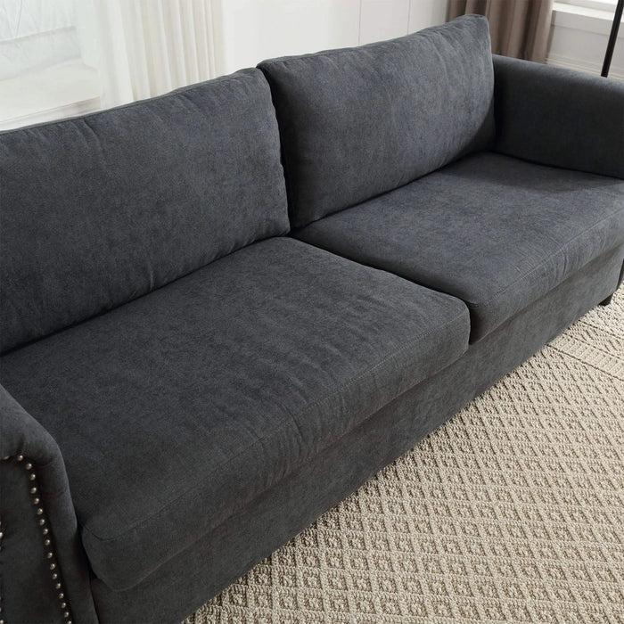 U_Style 80.7'' 2-in-1 Sofa Bed Sleeper with Large Mattress(63''*70.9*3.3 inch), for Living Room Spaces Bedroom Default -DTYStore