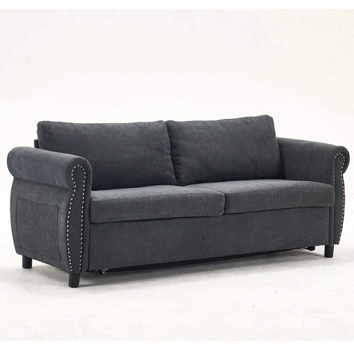 U_Style 80.7'' 2-in-1 Sofa Bed Sleeper with Large Mattress(63''*70.9*3.3 inch), for Living Room Spaces Bedroom Default -DTYStore