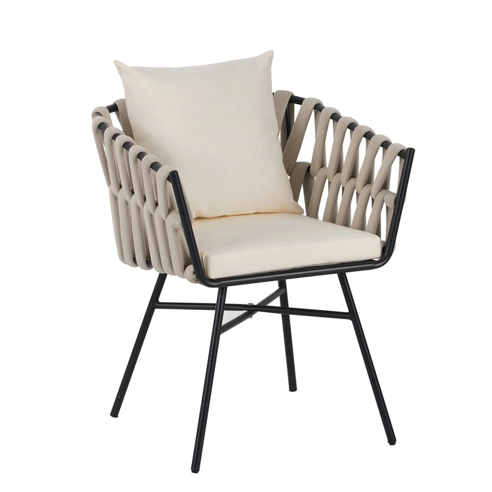 U_Style Discover unmatched flexibility in alfresco dining with six creatively arranged chairs made of polyester woven tape and a table that expands from 62.9 to 82.6 inches to suit any occasion. Default -DTYStore
