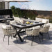 U_Style Discover unmatched flexibility in alfresco dining with six creatively arranged chairs made of polyester woven tape and a table that expands from 62.9 to 82.6 inches to suit any occasion. Default -DTYStore