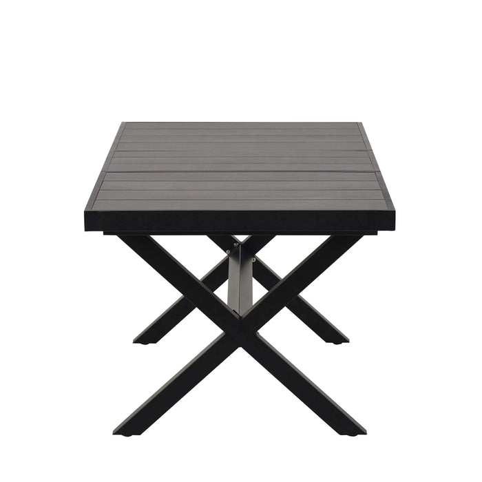 U_Style Discover unmatched flexibility in alfresco dining with six creatively arranged chairs made of polyester woven tape and a table that expands from 62.9 to 82.6 inches to suit any occasion. Default -DTYStore