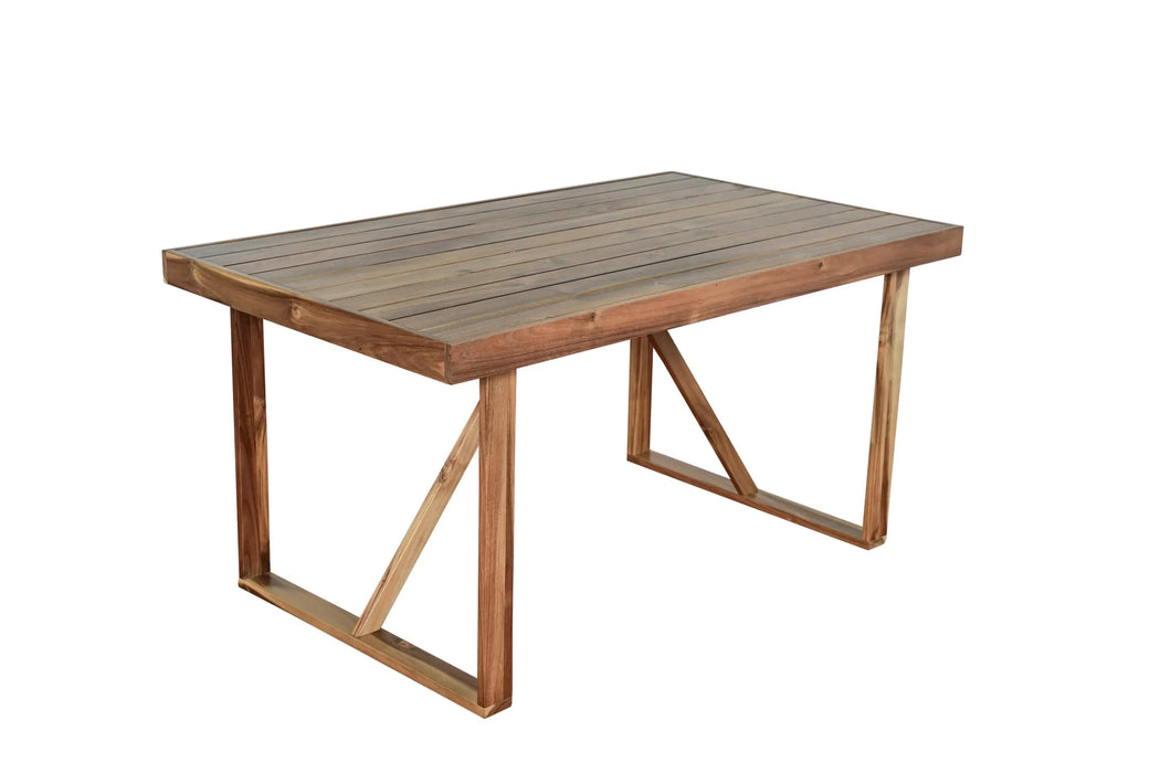 U_Style High-quality Acacia Wood Outdoor Table and Chair Set, Suitable for Patio, Balcony, Backyard(old sku:WY000396AAA) Default -DTYStore