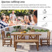 U_Style High-quality Acacia Wood Outdoor Table and Chair Set, Suitable for Patio, Balcony, Backyard(old sku:WY000396AAA) Default -DTYStore