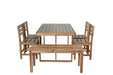 U_Style High-quality Acacia Wood Outdoor Table and Chair Set, Suitable for Patio, Balcony, Backyard(old sku:WY000396AAA) Default -DTYStore