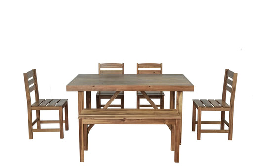 U_Style High-quality Acacia Wood Outdoor Table and Chair Set, Suitable for Patio, Balcony, Backyard(old sku:WY000396AAA) Default -DTYStore