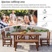 U_Style High-quality Acacia Wood Outdoor Table and Chair Set, Suitable for Patio, Balcony, Backyard(old sku:WY000396AAE) Default -DTYStore
