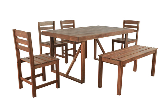 U_Style High-quality Acacia Wood Outdoor Table and Chair Set, Suitable for Patio, Balcony, Backyard(old sku:WY000396AAE) Default -DTYStore