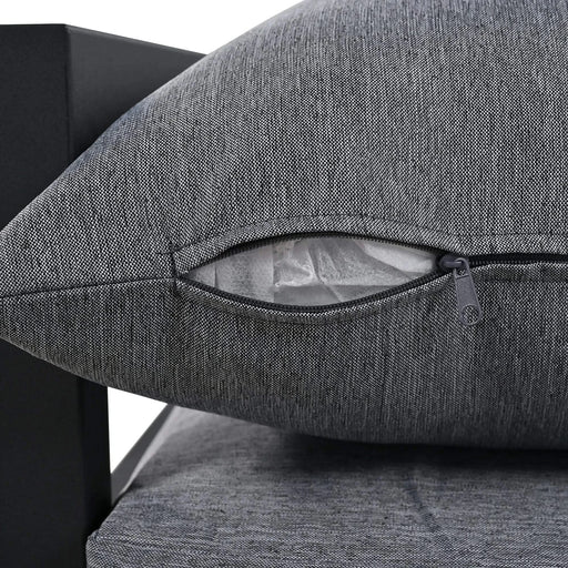 U_Style Multi-person Outdoor Steel Sofa Set, Waterproof, Anti-rust and Anti-uv, Suitable for Gardens and Lawns Default -DTYStore