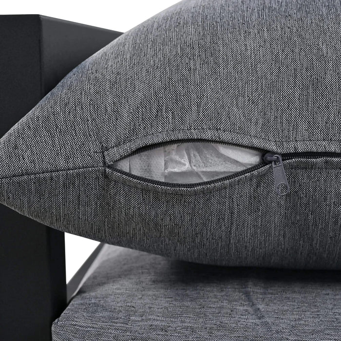 U_Style Multi-person Outdoor Steel Sofa Set, Waterproof, Anti-rust and Anti-uv, Suitable for Gardens and Lawns Default -DTYStore