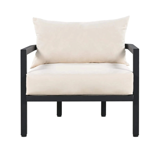 U_Style Multi-person Outdoor Steel Sofa Set, Waterproof, Anti-rust and Anti-uv, Suitable for Gardens and Lawns Default -DTYStore