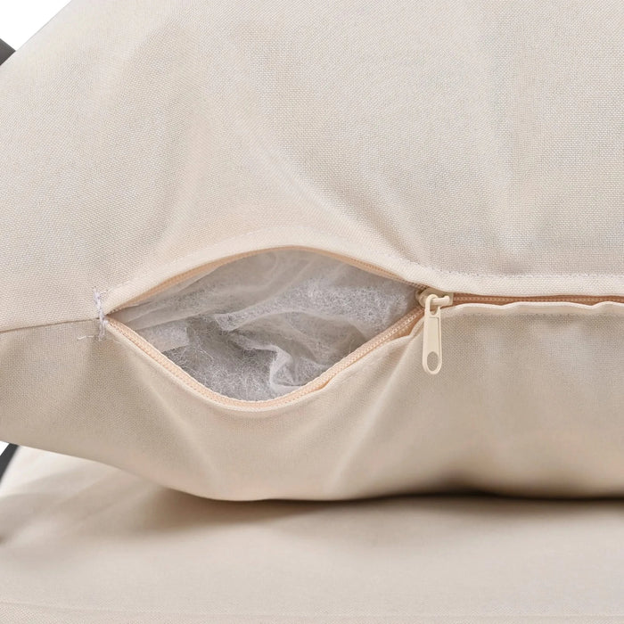 U_Style Multi-person Outdoor Steel Sofa Set, Waterproof, Anti-rust and Anti-uv, Suitable for Gardens and Lawns Default -DTYStore