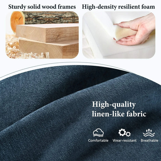 U_Style U-shaped Freely Transformable Modular Corner Sofa with Two Ottomans, Suitable for Living Rooms, Studies, Home Theaters, and More. Default -DTYStore