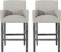 Upholstered 30.5 inch Counter Stools - Light Gray/Gray Default -DTYStore