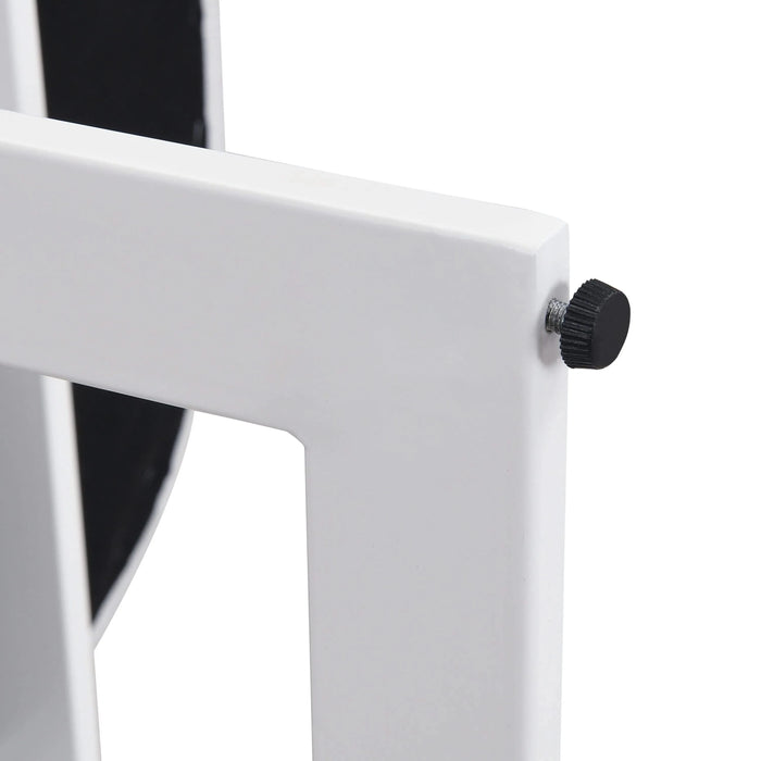 Upholstered Dining Chairs Set of 2, Fabric Armchairs with Beige Seating White Metal Frame, 265 LBS Weight Capacity Default -DTYStore