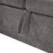 Upholstered L-shaped Sectional Sofa Bed with Sleeper and Storage, Gray Chenille, 81.9' Default -DTYStore
