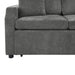 Upholstered L-shaped Sectional Sofa Bed with Sleeper and Storage, Gray Chenille, 81.9' Default -DTYStore