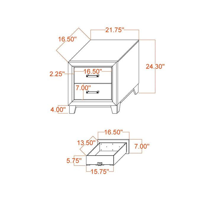 Urban Farmhouse King Size Bed with Bookcase, Dark Gray and Black, Solid Wood and MDF Default -DTYStore