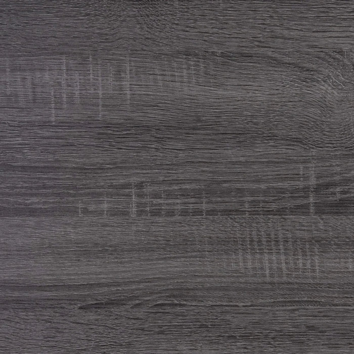 Urban Farmhouse SOLUTO Bookcase Queen Bed Dark Gray & Black Solid Wood MDF Default -DTYStore