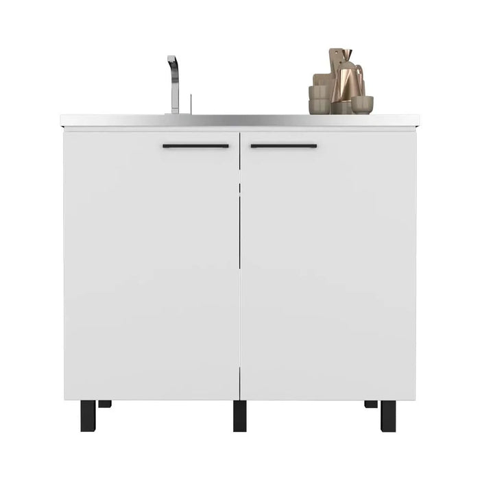 Utility Sink Cabinet Burwood, Kitchen, White Default -DTYStore