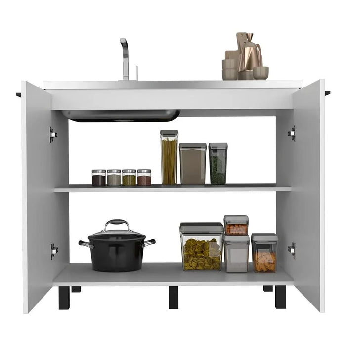 Utility Sink Cabinet Burwood, Kitchen, White Default -DTYStore