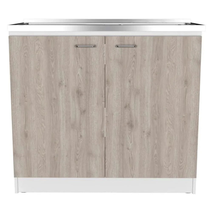 Utility Sink Vernal, Kitchen, Smokey Oak / Light Gray Default -DTYStore