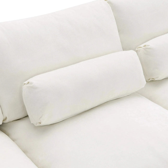 [VIDEO]86.5'' Chenille Modular Sectional Sofa with Storage Pockets, 5 Seat U Shaped Couch Set with Pillows,Free Combination,Modern Cloud Sofa with 2 Movable Ottoman for Living Room,Apartment,3 Colors Default -DTYStore