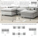 [VIDEO]86.5'' Chenille Modular Sectional Sofa with Storage Pockets, 5 Seat U Shaped Couch Set with Pillows,Free Combination,Modern Cloud Sofa with 2 Movable Ottoman for Living Room,Apartment,3 Colors Default -DTYStore