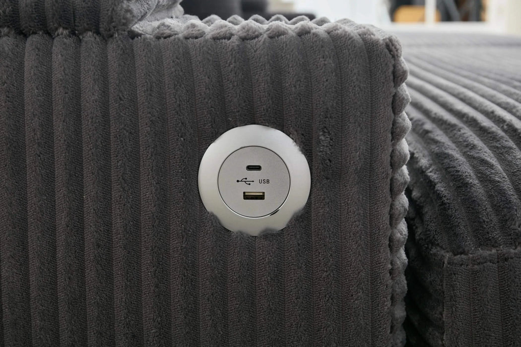 [VIDEO/New]Combination Modular Convertible Sectional Sofa Bed Set,Armrest storage, Stainless steel cup holder, USB, Upholstered Sofa, Deep Seat, Living Room, Loft, Apartment, Office, 2 Colors Default -DTYStore