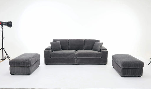 [VIDEO/New]Combination Modular Convertible Sectional Sofa Bed Set,Armrest storage, Stainless steel cup holder, USB, Upholstered Sofa, Deep Seat, Living Room, Loft, Apartment, Office, 2 Colors Default -DTYStore