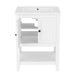 [VIDEO] 24' White Modern Sleek Bathroom Vanity Elegant Ceramic Sink with Solid Wood Frame Open Style Shelf Default -DTYStore