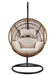 Vasant Beige Fabric & Rope Hanging Chair Default -DTYStore