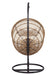 Vasant Beige Fabric & Rope Hanging Chair Default -DTYStore