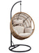 Vasant Beige Fabric & Rope Hanging Chair Default -DTYStore