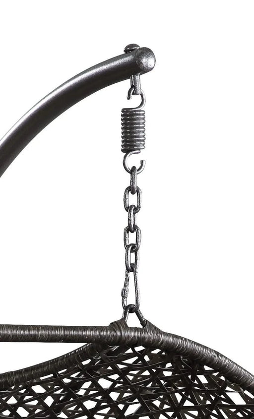 Vasant Fabric & Wicker Hanging Chair Default -DTYStore