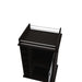 Vegas Bar Cart, Two Tier Cabinet With Glass Door, Six Cubbies For Liquor Default -DTYStore