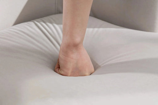 Velvet Fabric Swivel Accent Barrel Armchair with Black Powder Coated Metal Ring-DTYStore