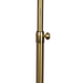 Verve Brassed Gold Floor Lamp with On/Off Switch Adjustable Led Round Base Default -DTYStore