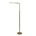 Verve Brassed Gold Floor Lamp with On/Off Switch Adjustable Led Round Base Default -DTYStore